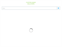 Tablet Screenshot of customliquidsolutions.com